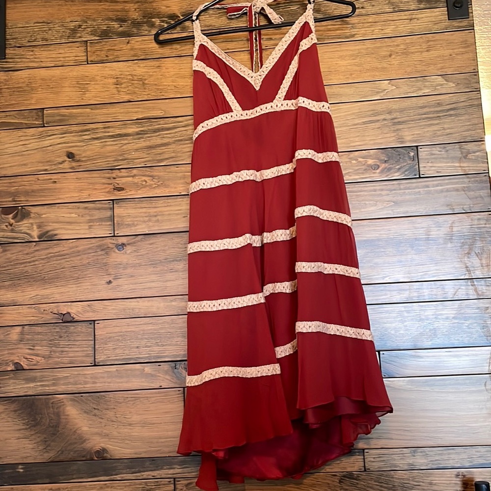 Betsey Johnson silk midi dress
